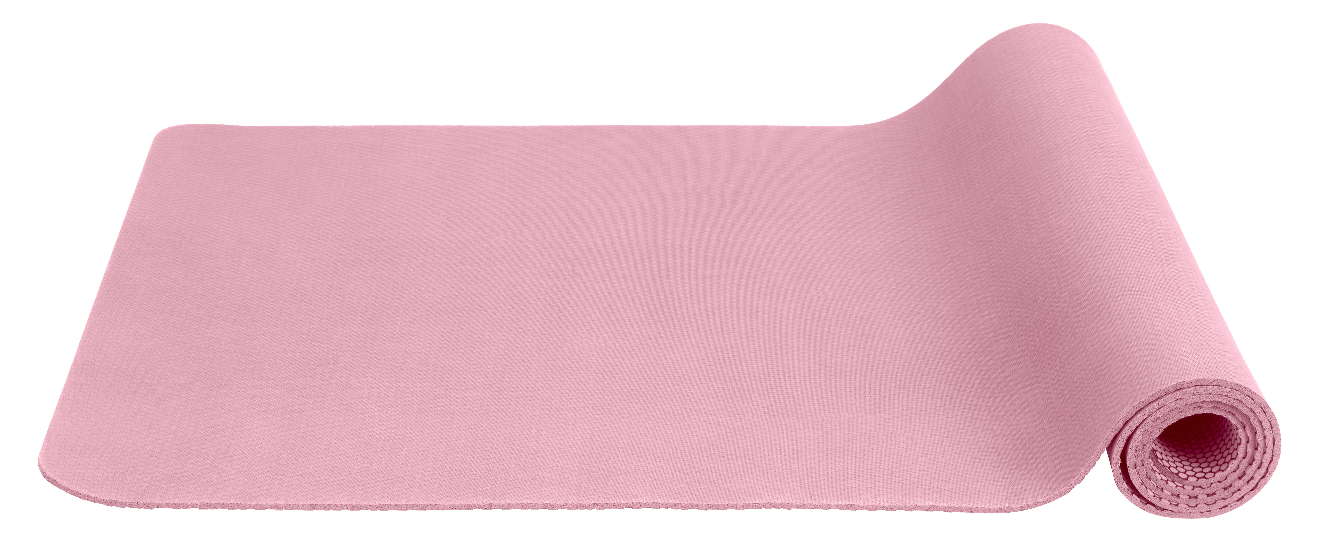 Simple Days yogamåtte i naturgummi, rosa - 60x173 cm.